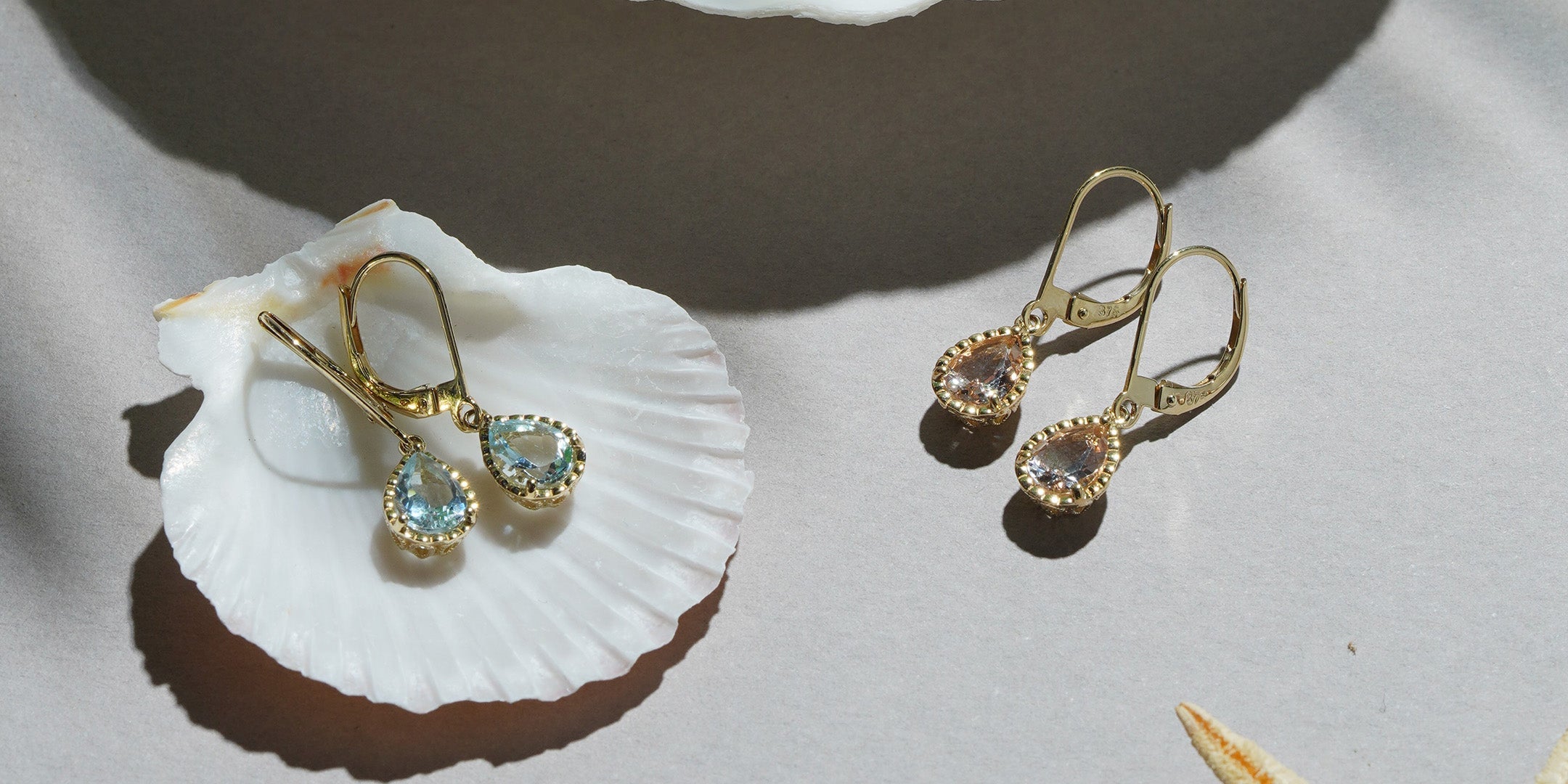 Gemstone Drop Earrings