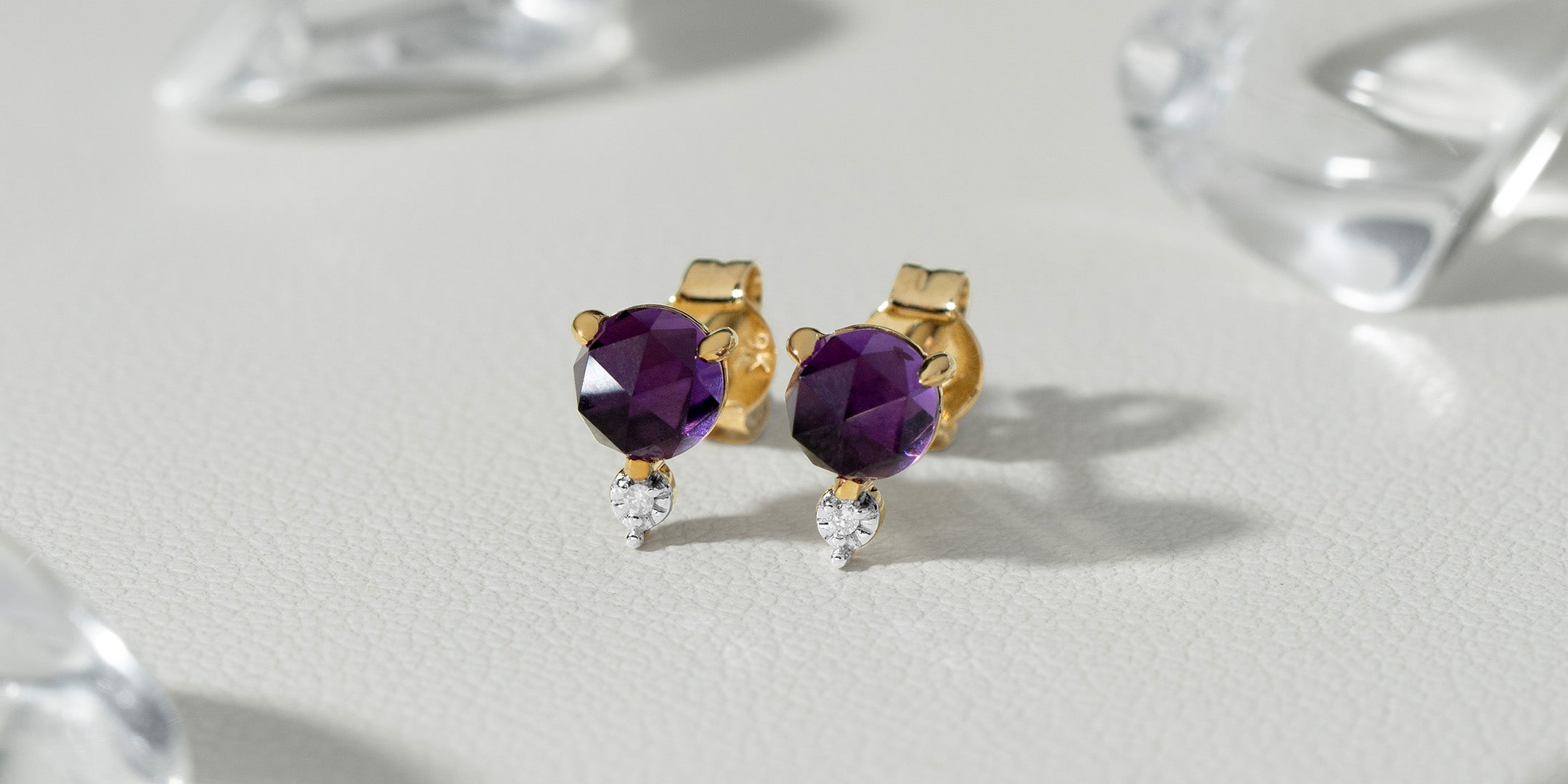 Gemstone Stud Earrings