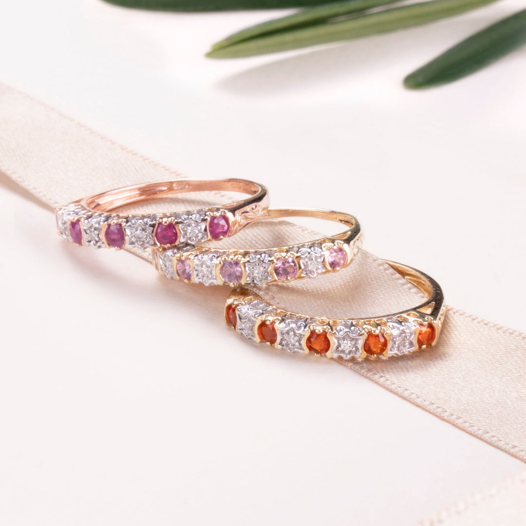 How do different cuts change the look of gemstone rings?