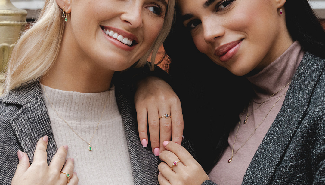 Gemstone jewellery sets for bridesmaid gifts