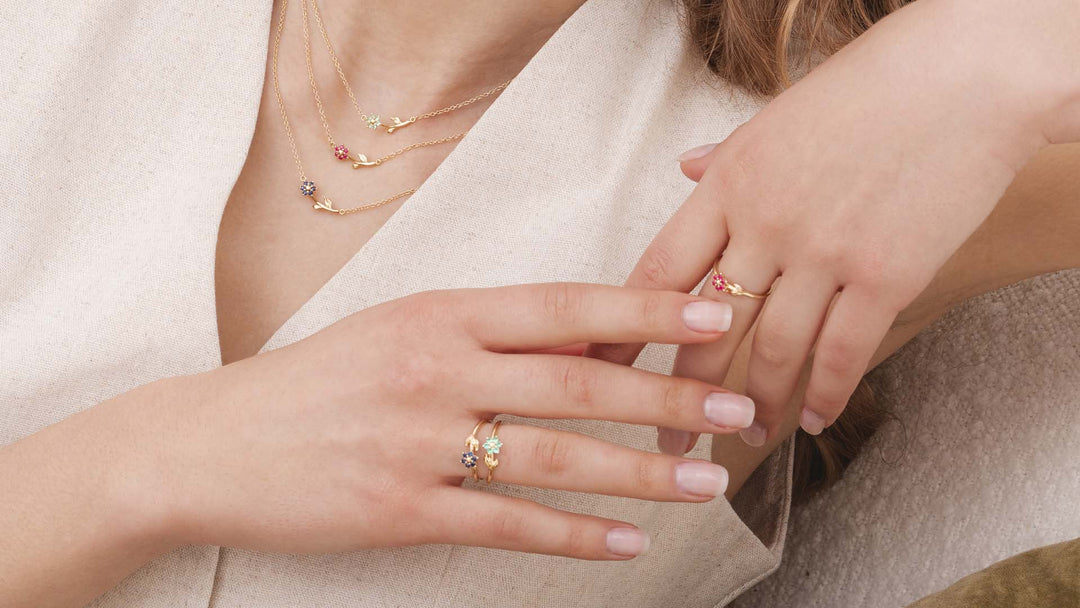 Birthstone jewellery gifts for a teacher