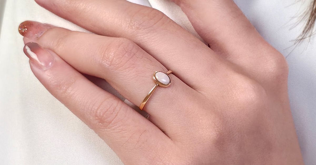 Gemstone signet rings for women