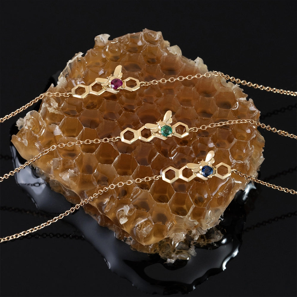 Yellow Gold Birthstone Bracelets