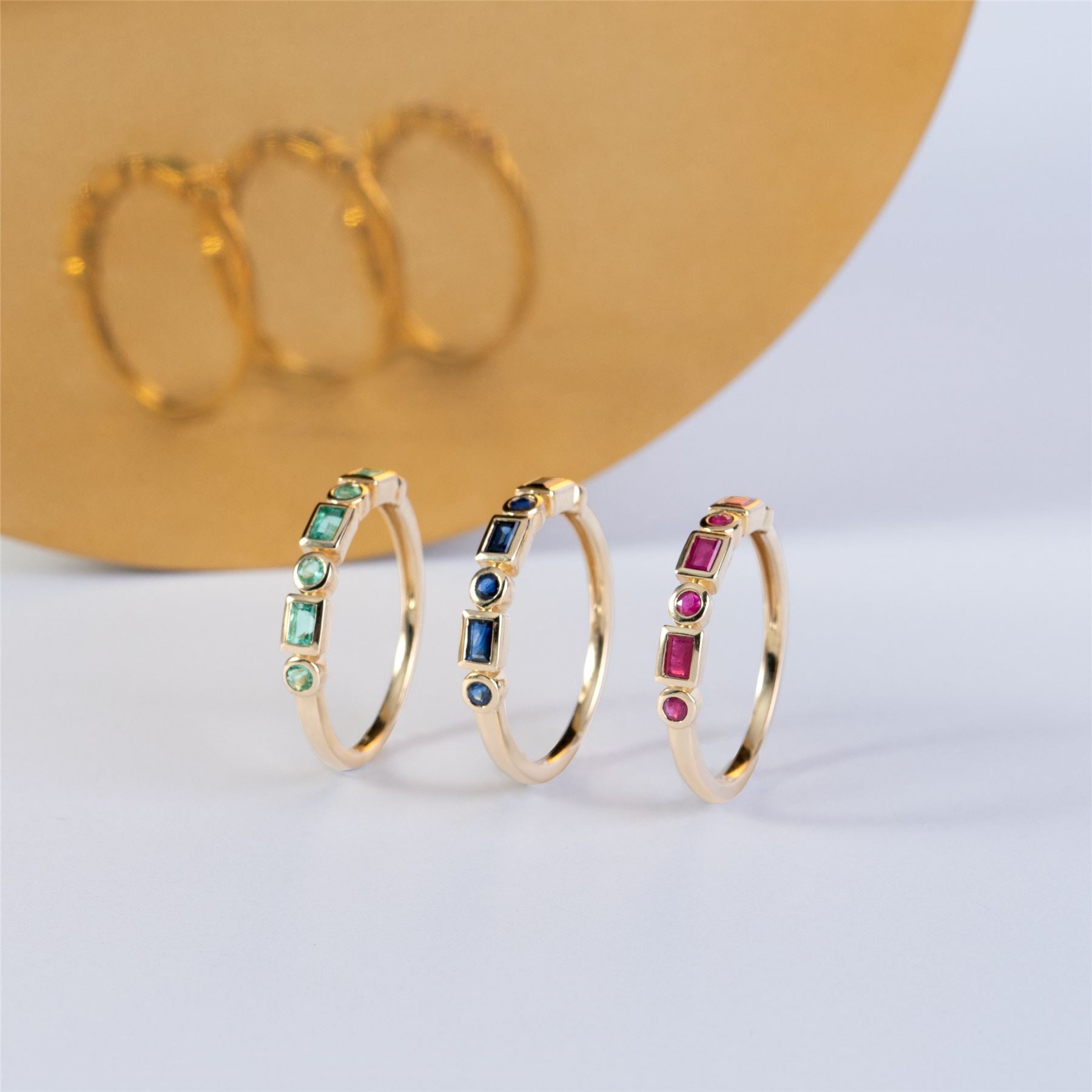 Classic Ruby Eternity Ring in 9ct Yellow Gold