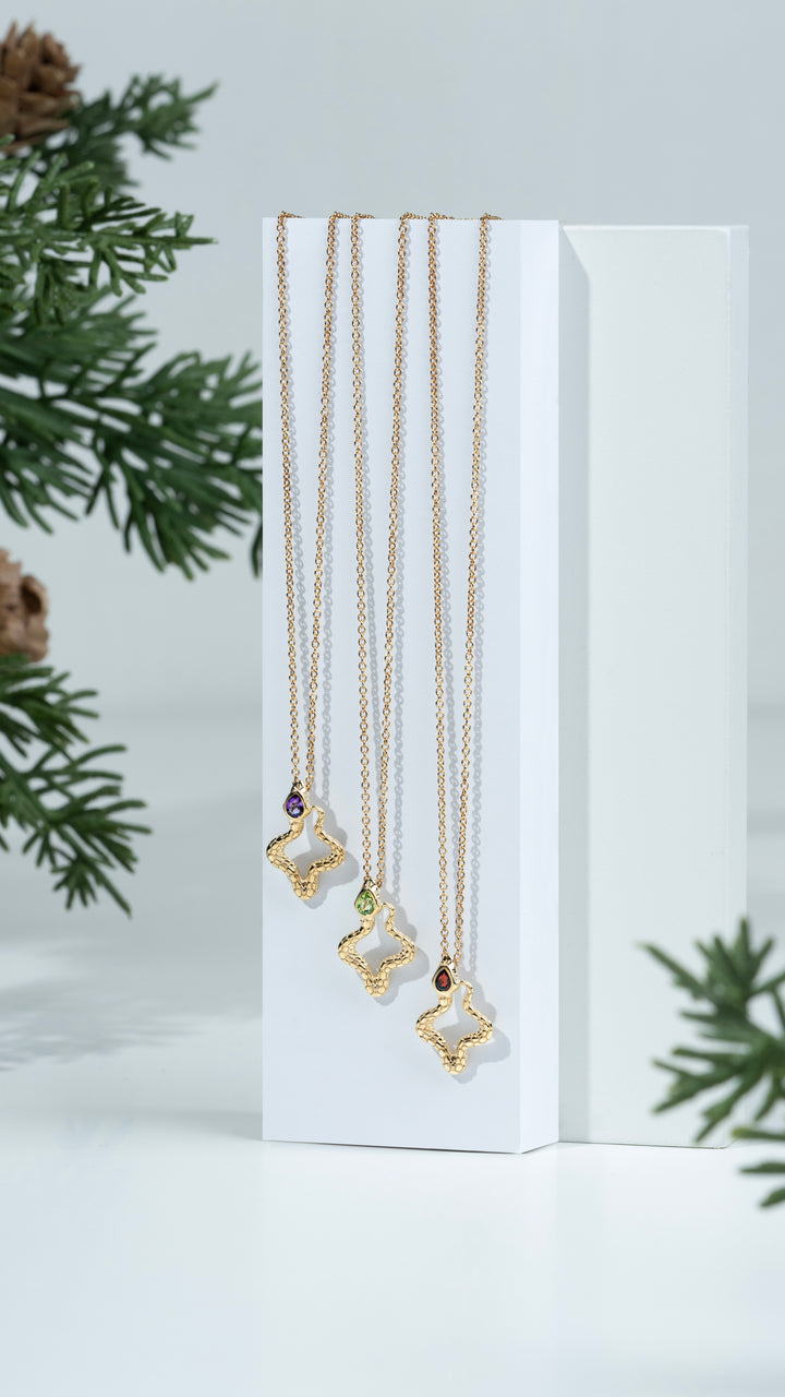 ECFEW™ Peridot Snake Pendant Necklace in Gold Plated Sterling Silver