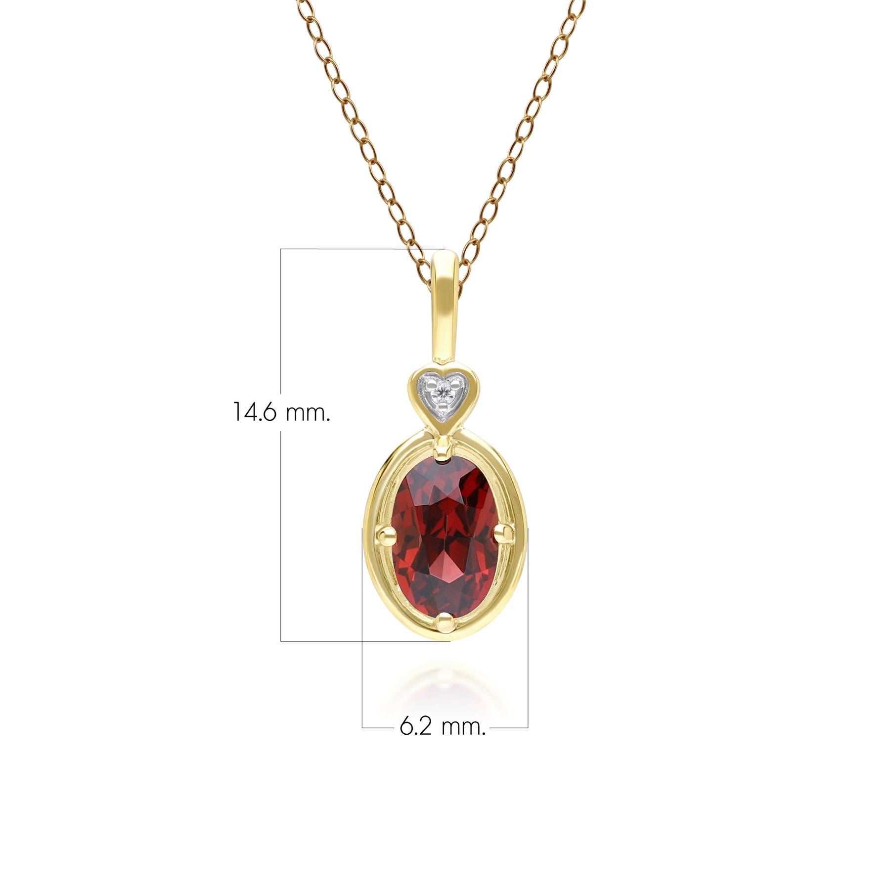 classic-oval-garnet-diamond-heart-pendant-necklace-in-9ct-yellow-gold-135p2142049 Dimensions