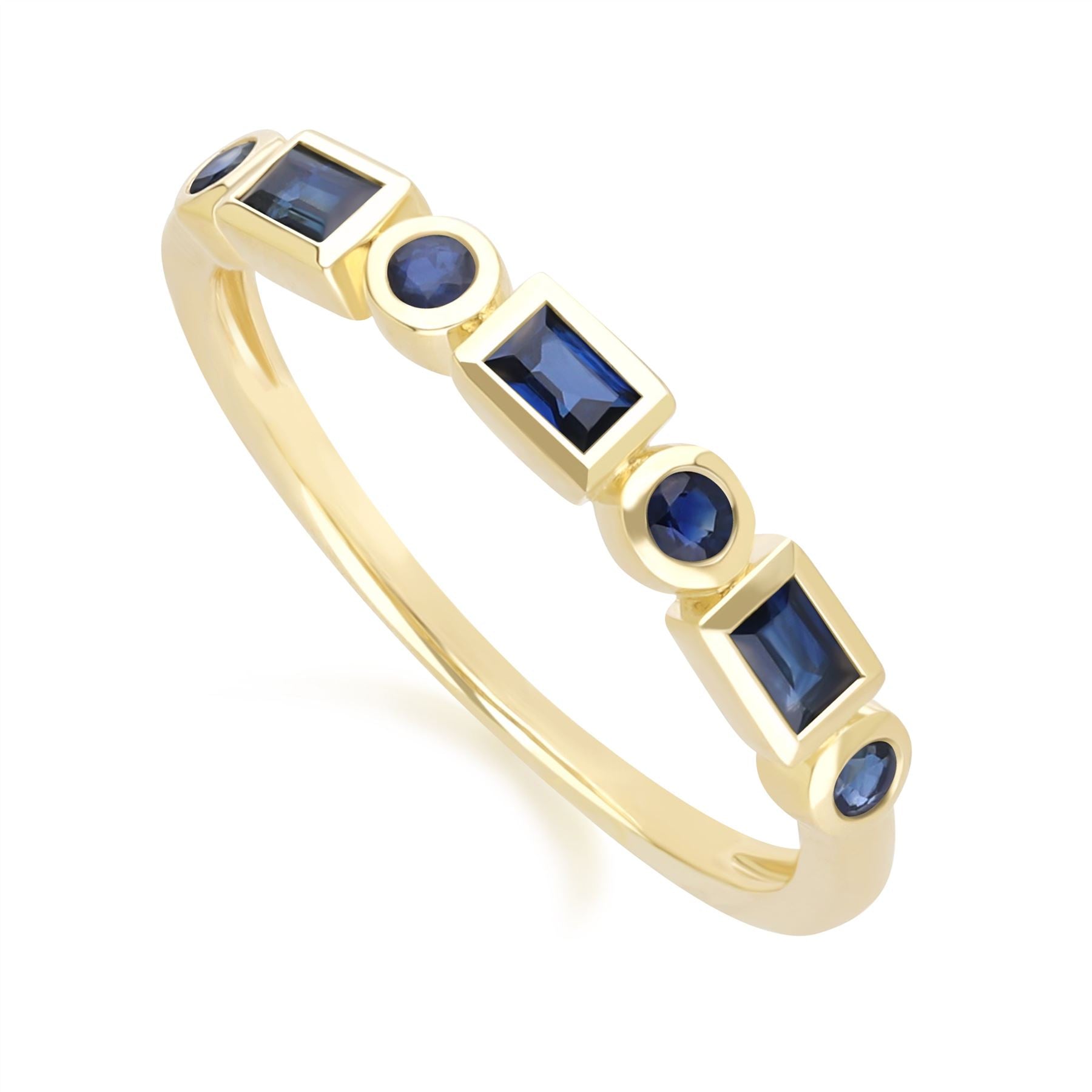 Classic Sapphire Eternity Ring in 9ct Yellow Gold