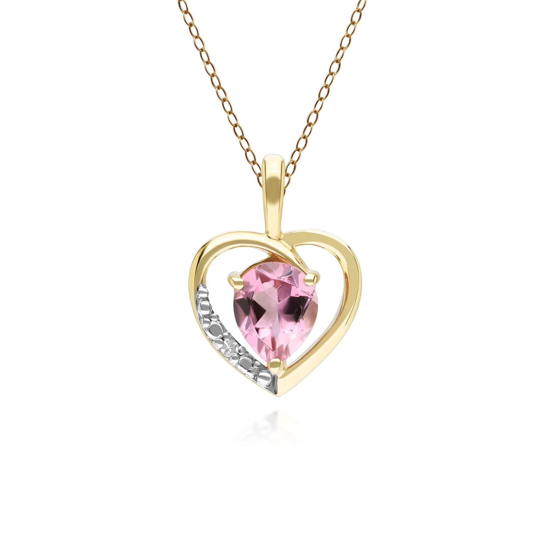 classic-pear-pink-tourmaline-diamond-heart-pendant-necklace-in-9ct-yellow-gold-135p2144059