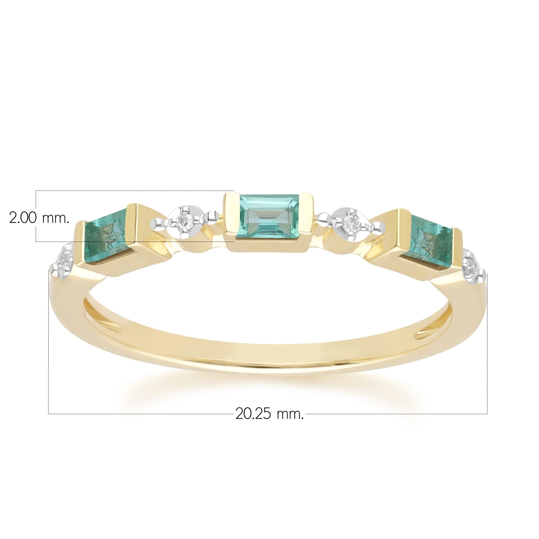 classic-baguette-emerald-diamond-eternity-ring-in-9ct-yellow-gold-135r2113019 Dimensions