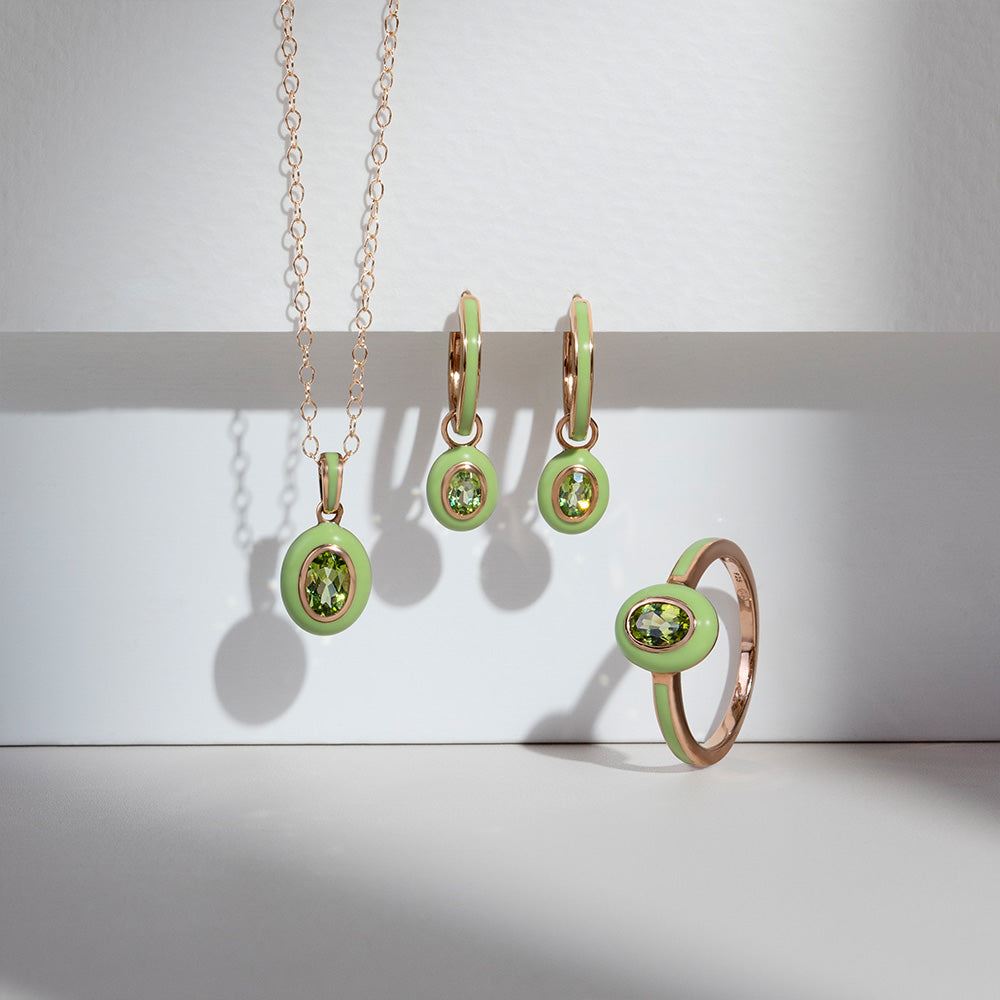 siberian-waltz-green-enamel-oval-peridot-hoop-earrings-in-rose-gold-plated-sterling-silver-253e419005925 Flatlay