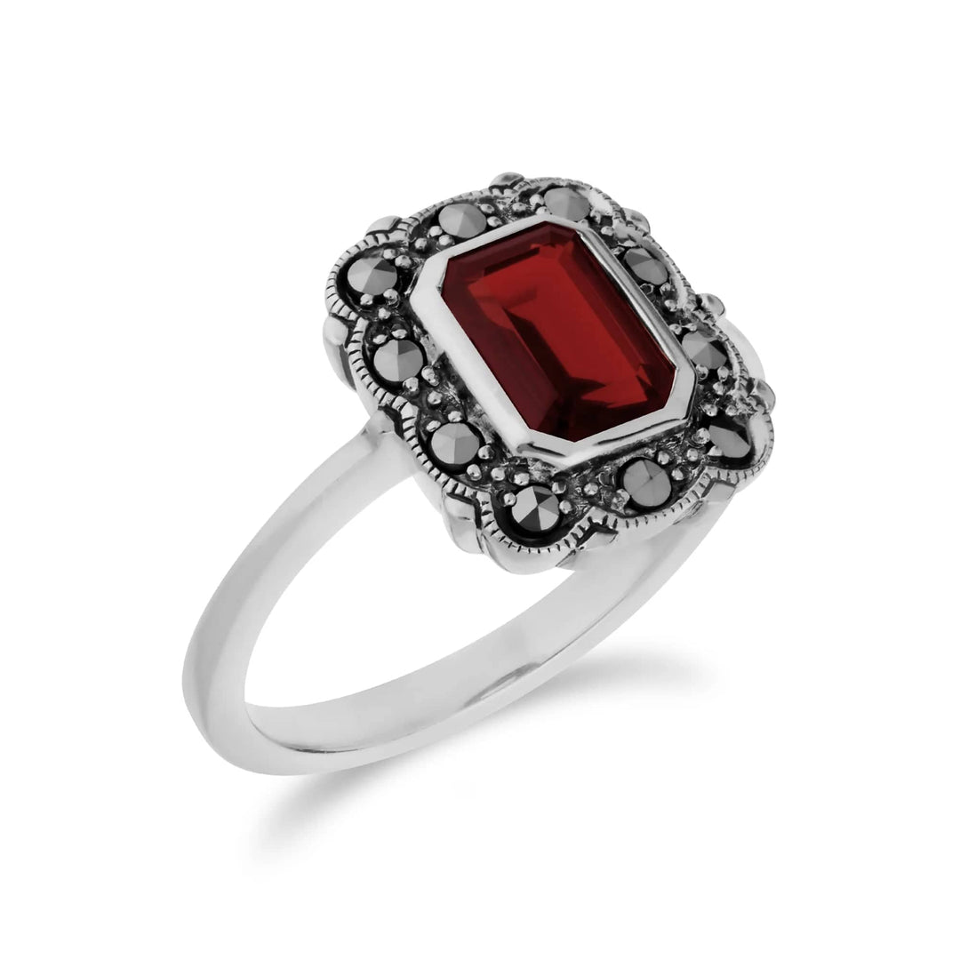 art-nouveau-style-octagon-garnet-marcasite-border-ring-in-925-sterling-silver-214r597107925 Dimensions