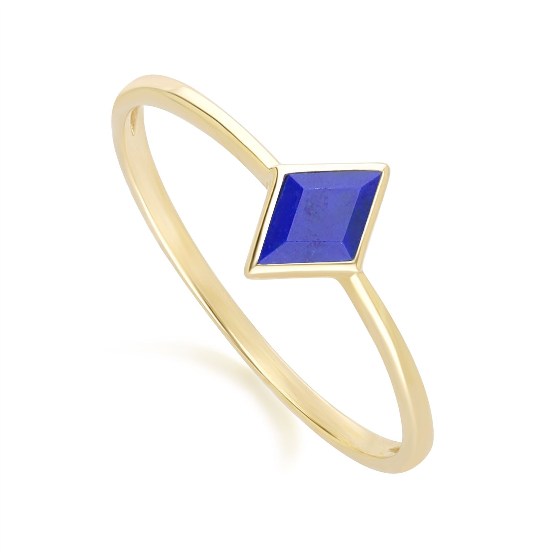 Classic Lapis Lazuli Ring in 9ct Yellow Gold