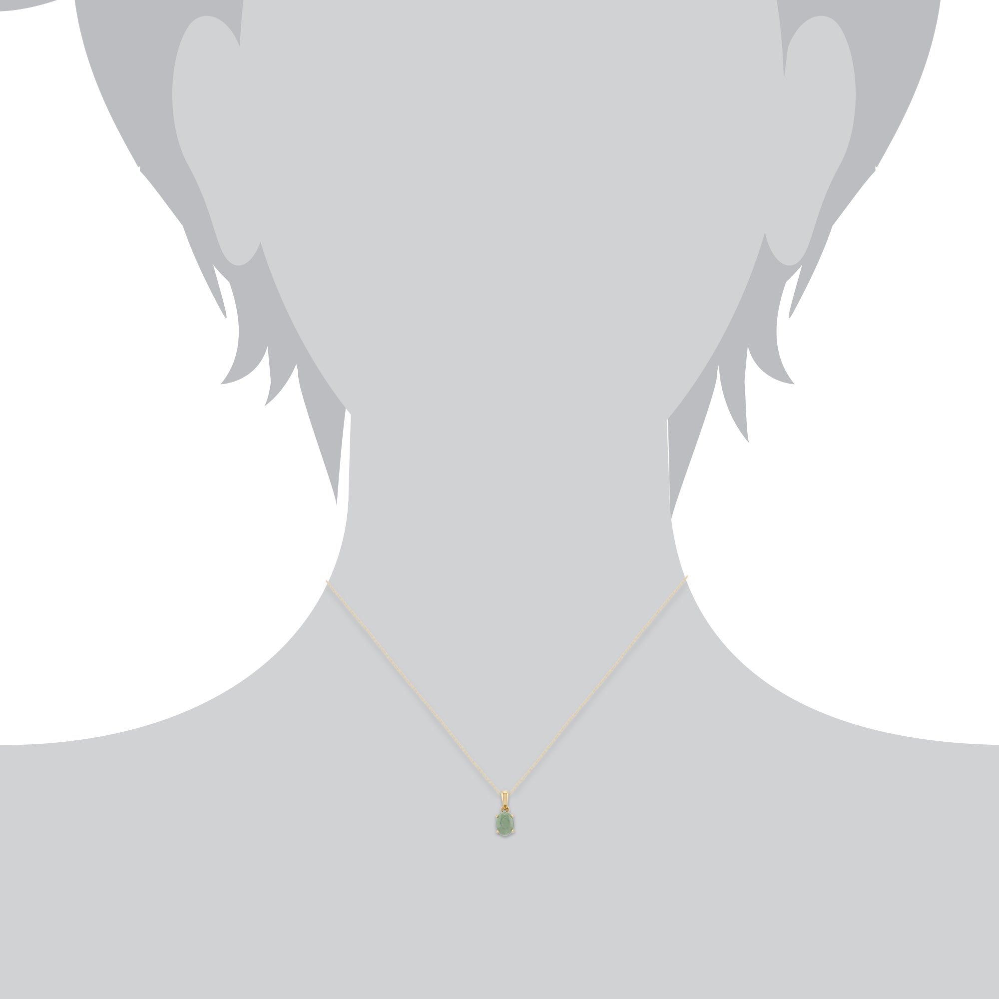 Classic Jade Stud Earrings & Pendant Set Image 5