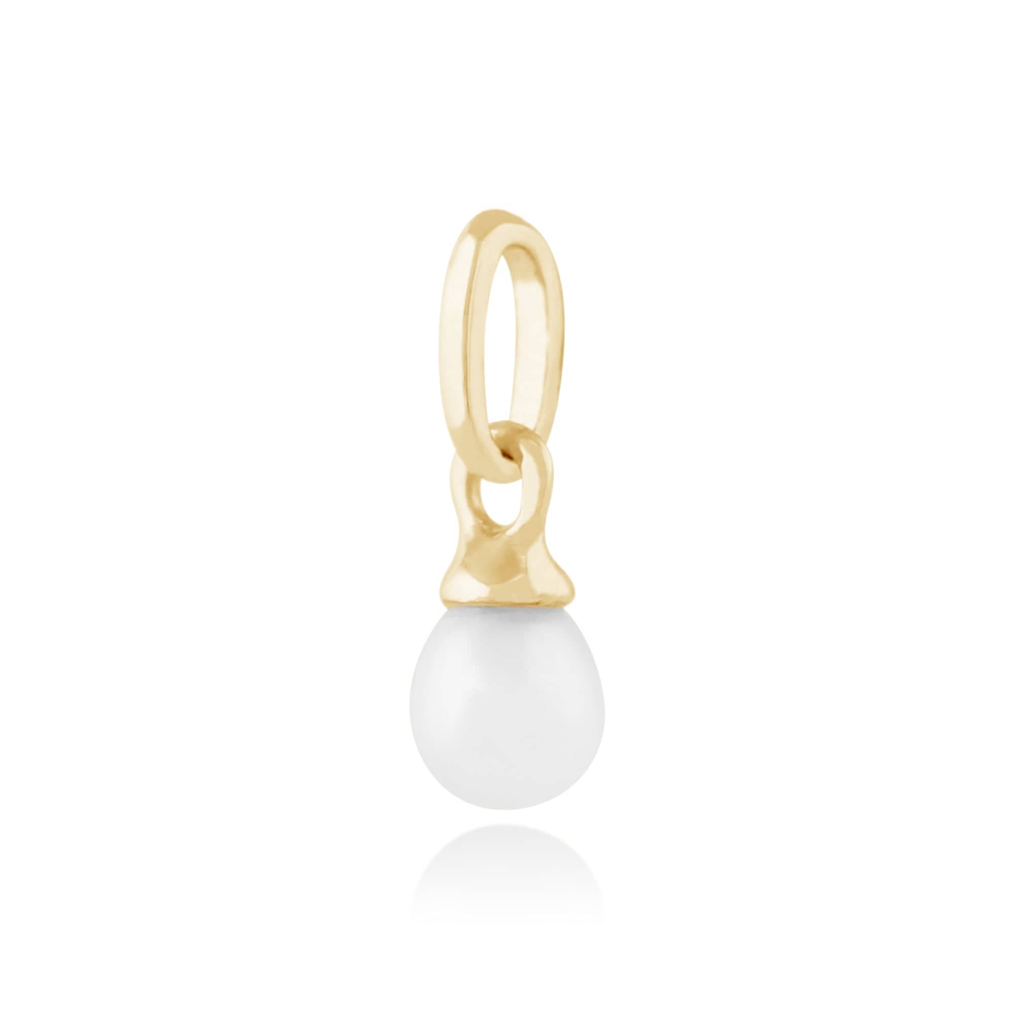 Classic Freshwater Pearl Pendant in 9ct Yellow Gold - Gemondo