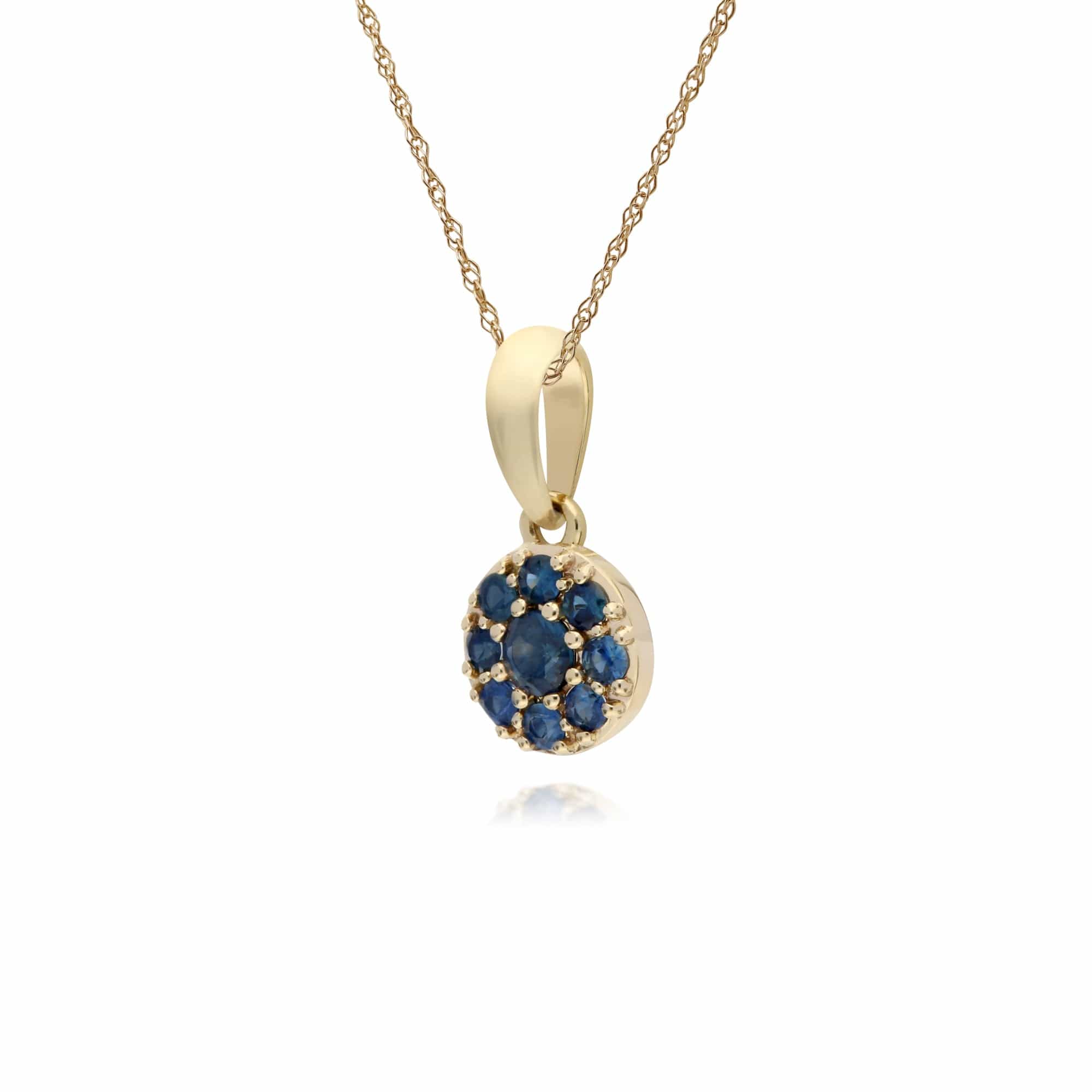 Sapphire Classic Pendant and Chain
