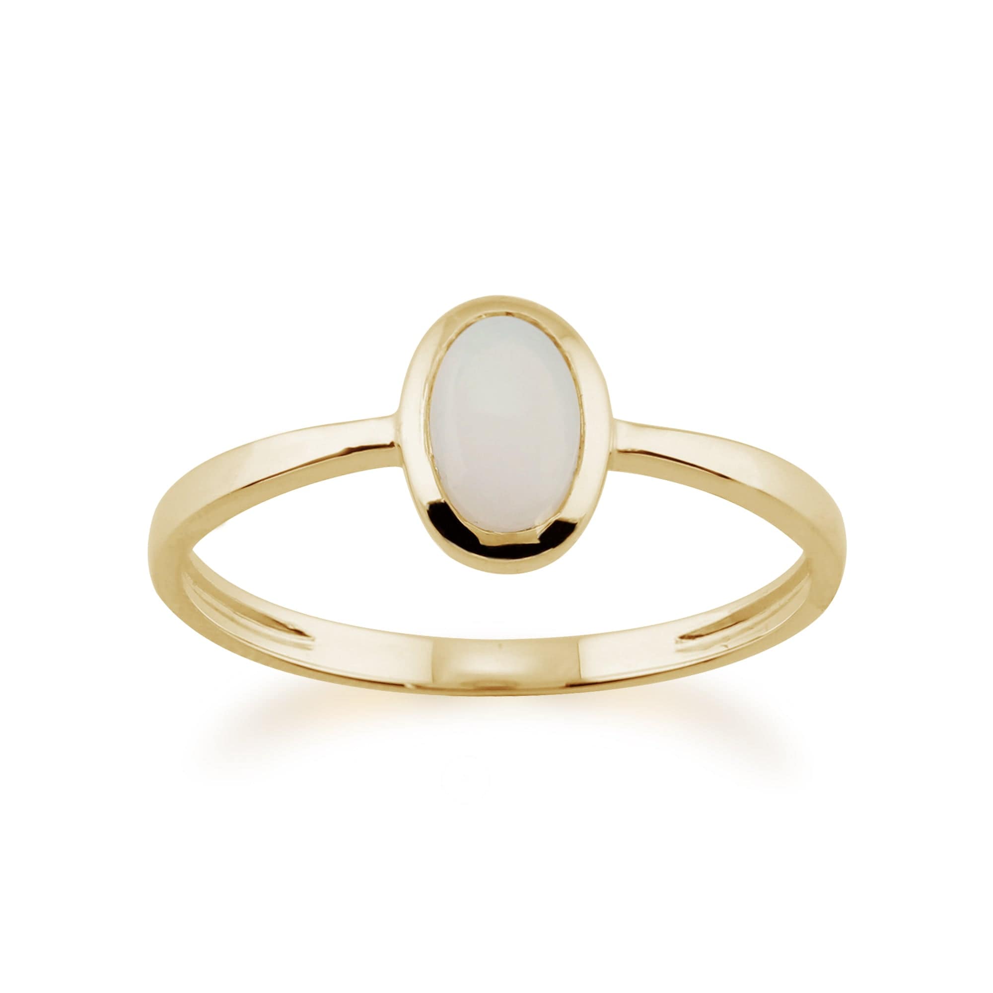 Oval Opal Ring in 9ct Gold