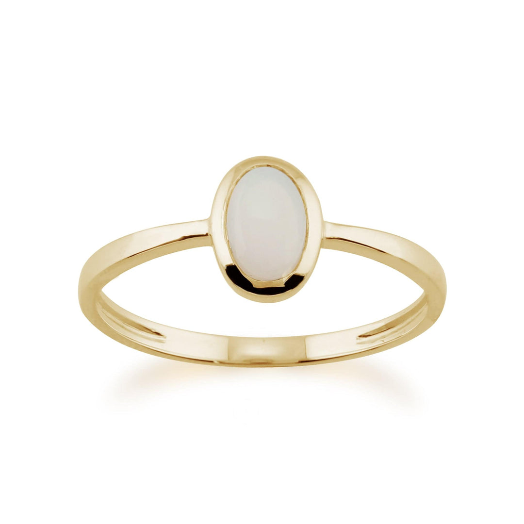 Oval Opal Ring in 9ct Gold