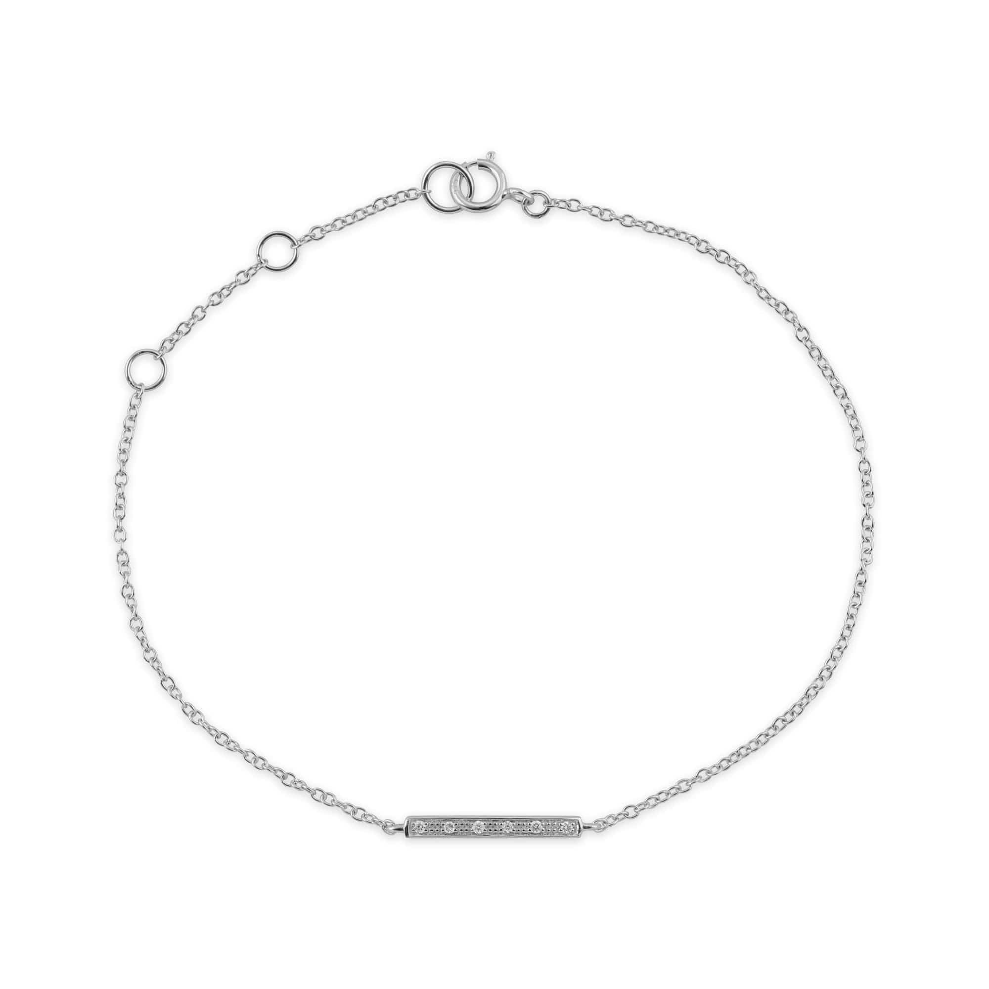 White Gold Diamond Bracelet Image 2