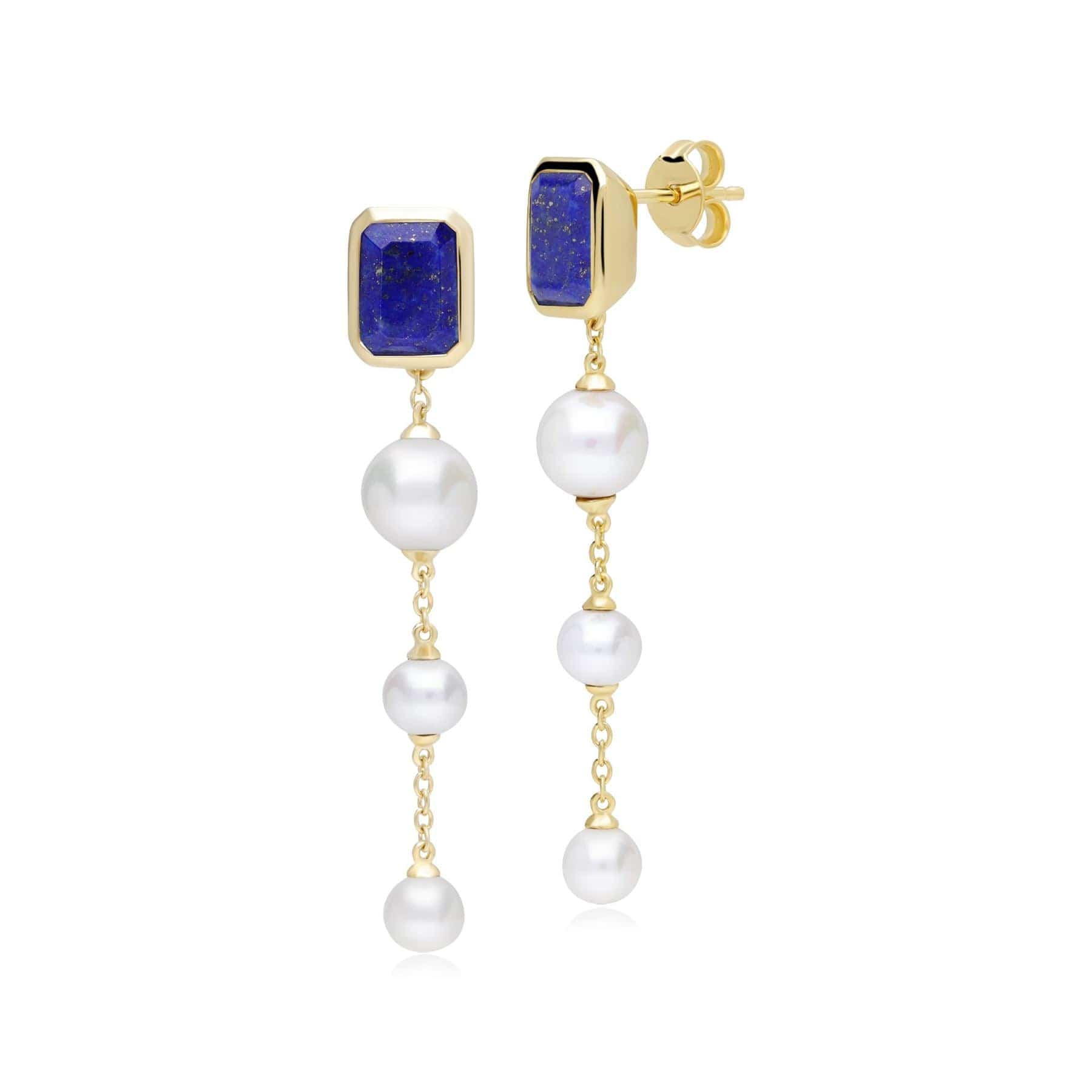 Gemondo ECFEW™ 'The Unifier' Lapis Lazuli & Pearl Dangle Drop Earrings