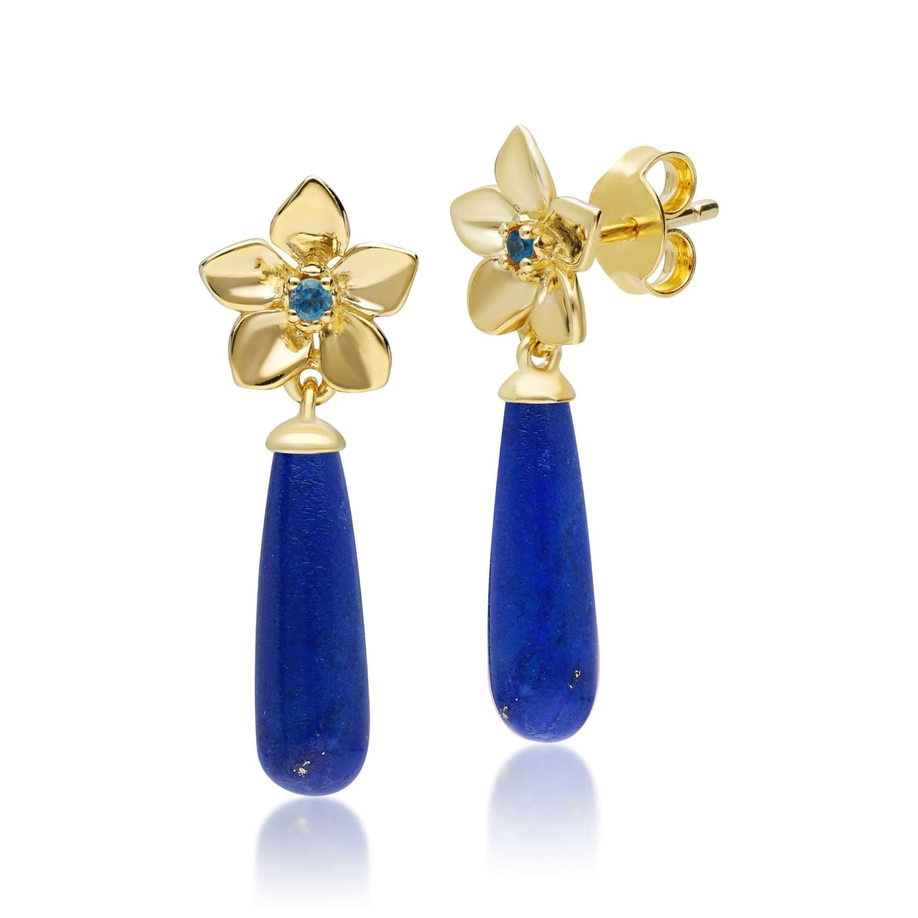 Gemondo ECFEW™ 'The Creator' Lapis Lazuli & Blue Topaz Drop Earrings