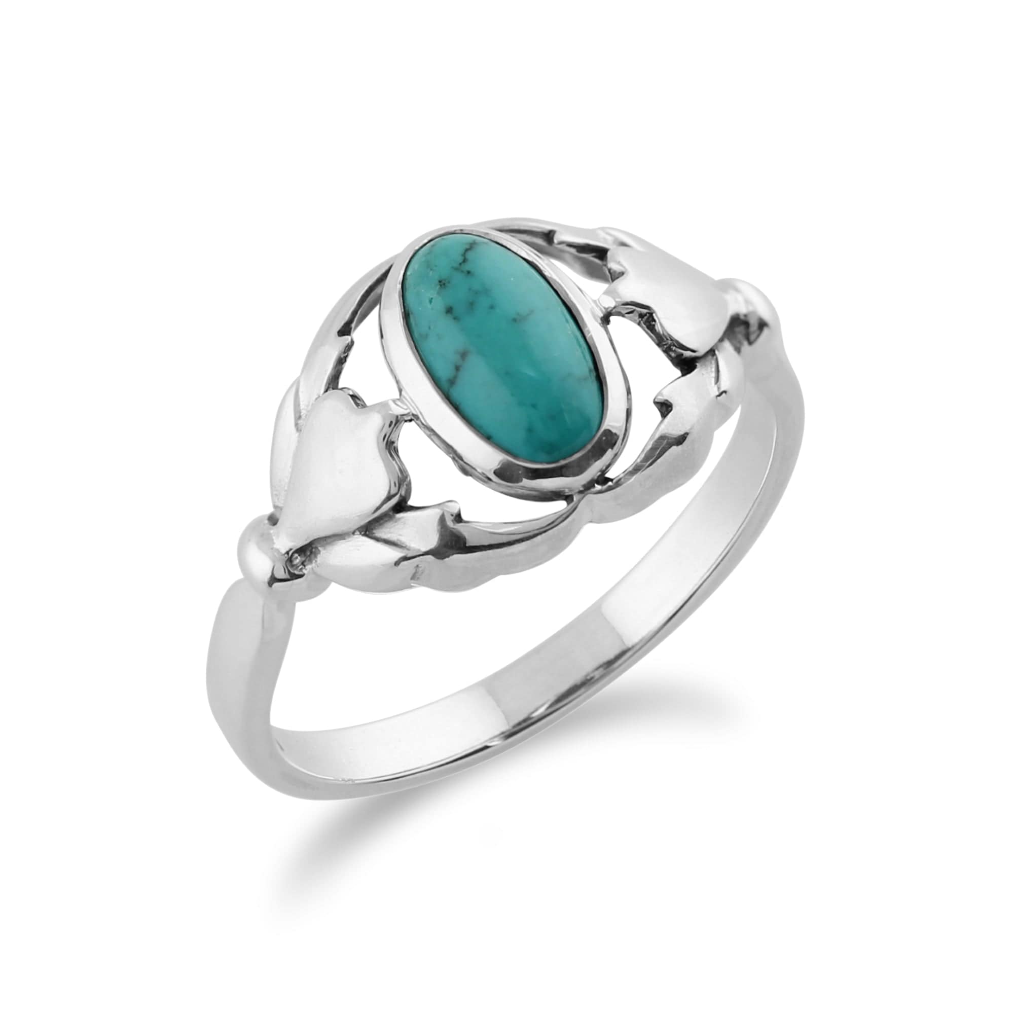 241R165704925 Gemondo 925 Sterling Silver 0.77ct Turquoise Ring 2