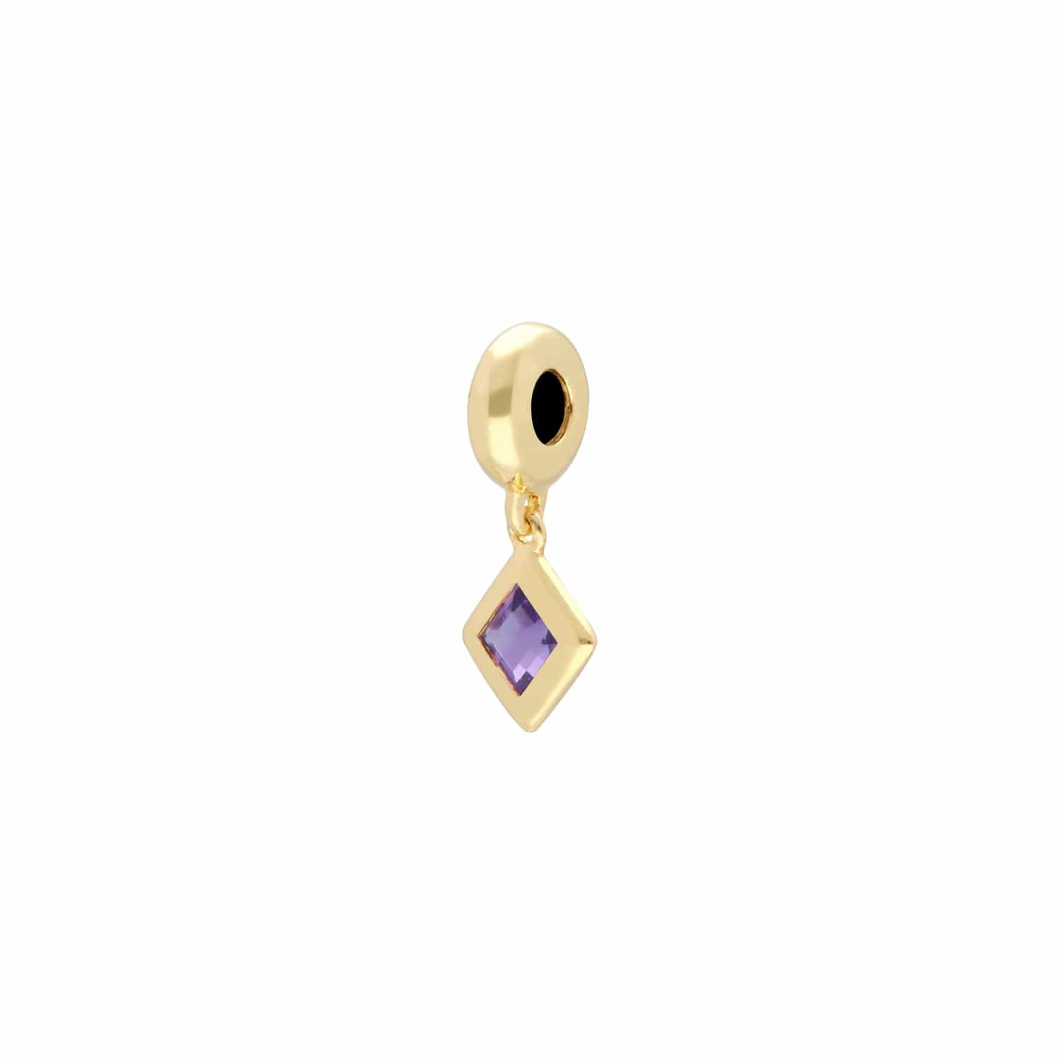 270D003501925 Achievement 'Stone of Power' Gold Plated Amethyst Charm 3