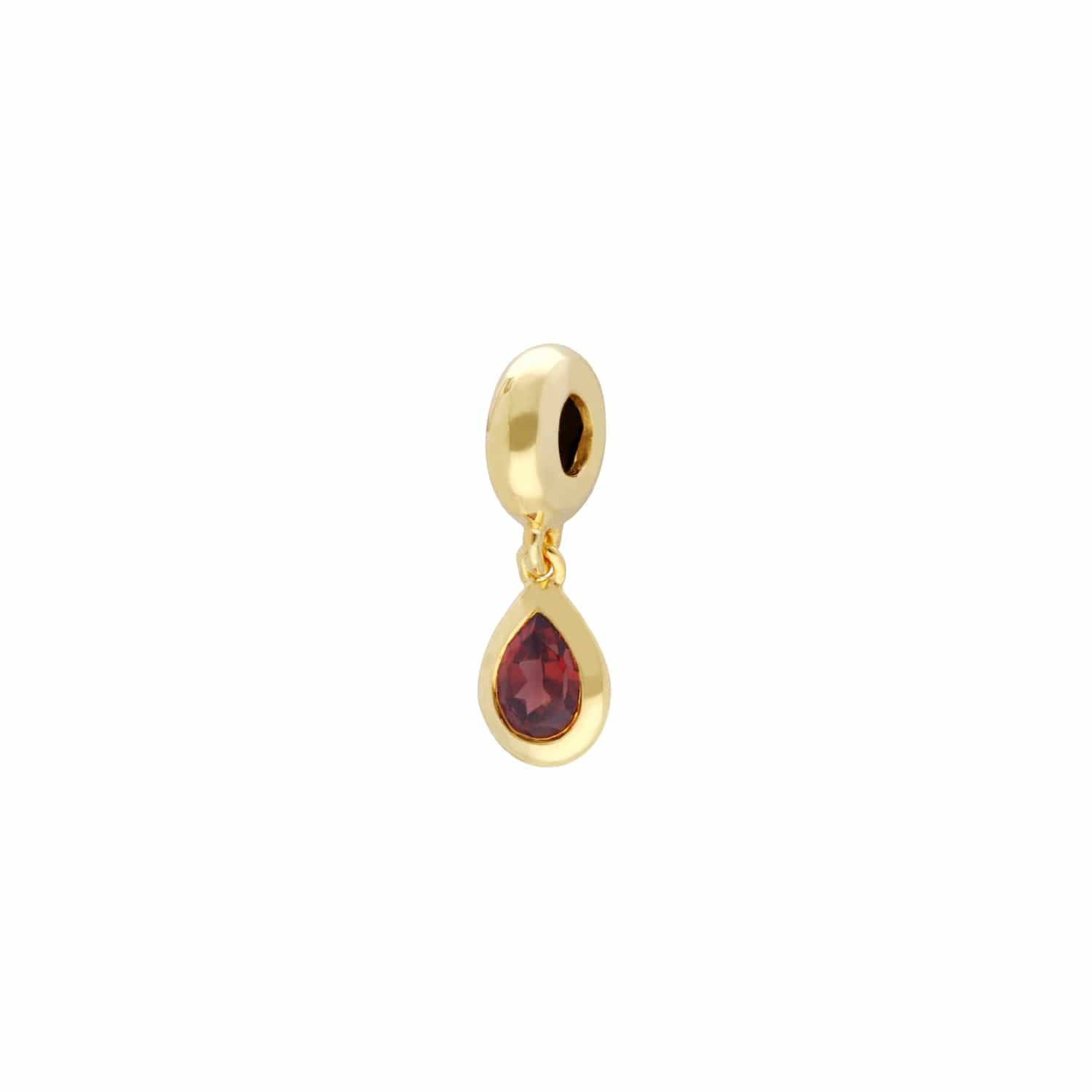 'Touch of Love' Gold Plated Garnet Charm