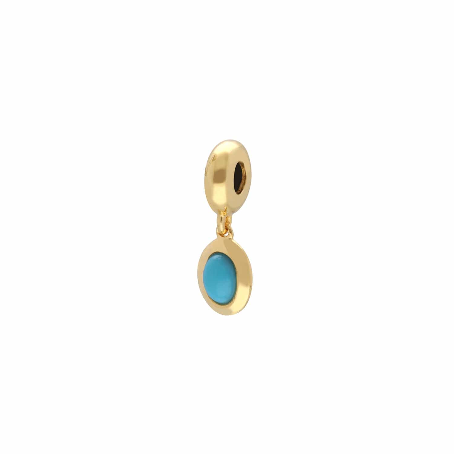 270D004102925 Achievement 'Stone of Protection' Gold Plated Turquoise Charm 3