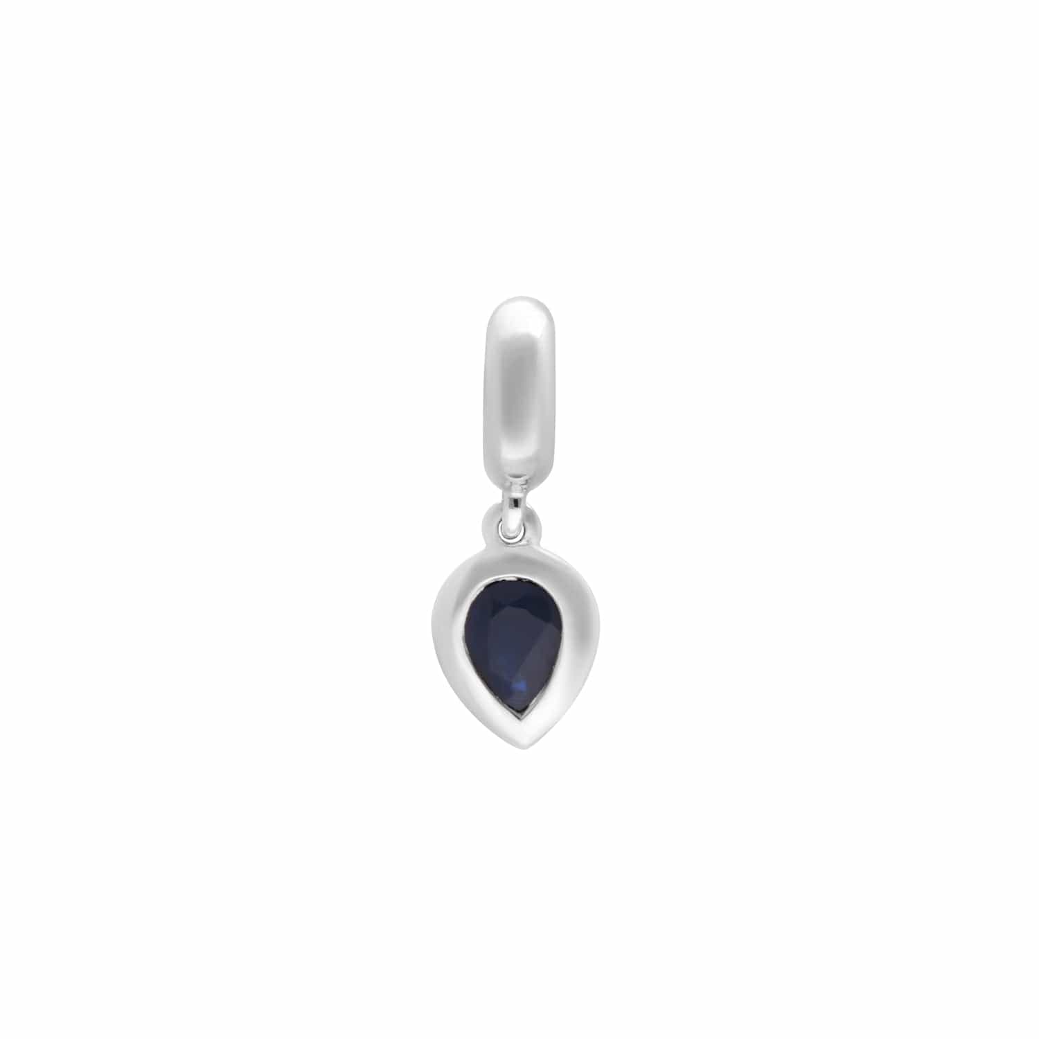 Sterling Silver Sapphire Charm