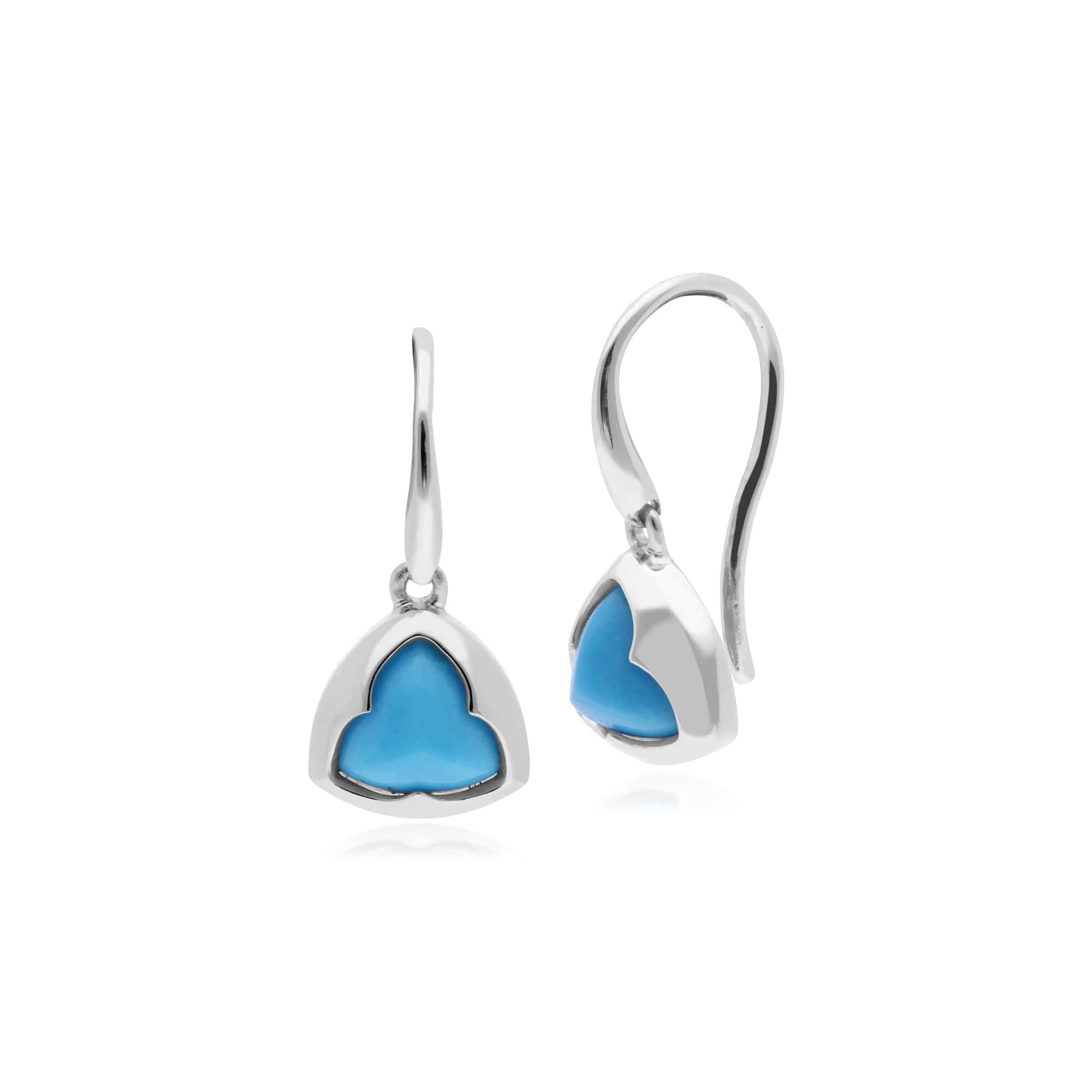 Sterling Silver Turquoise Drop Earrings Image 1