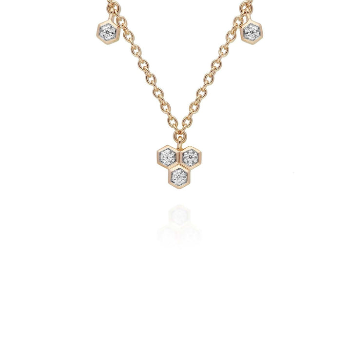 191N0229019-191R0907019 Diamond Trilogy Necklace & Ring Set in 9ct Yellow Gold 2