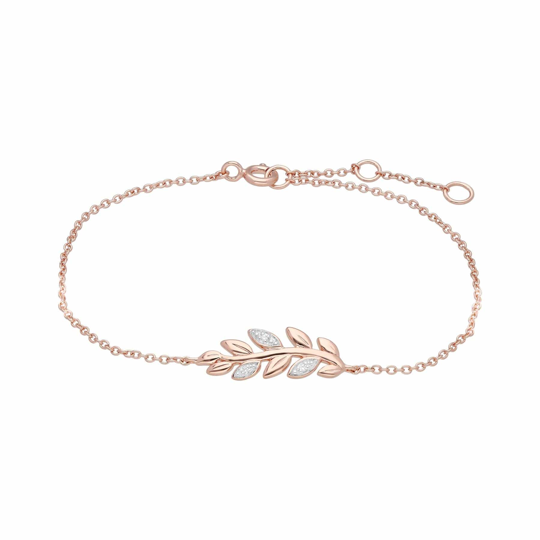 O Leaf Diamond Bracelet