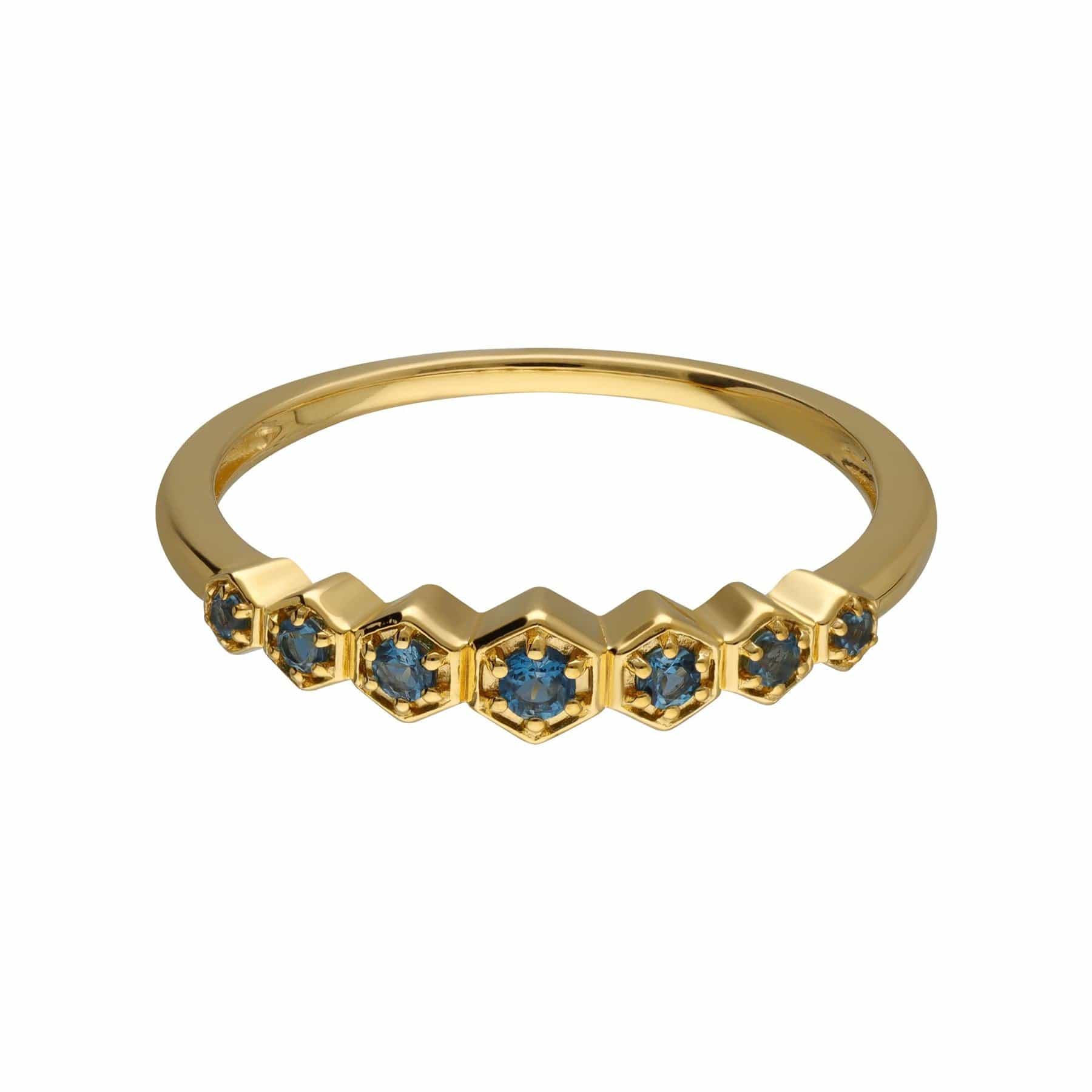 Modern Glam London Blue Topaz Ring